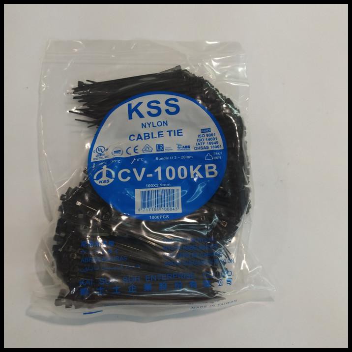 Kabel Ties 10Cm Kss @1000Bh - Hitam