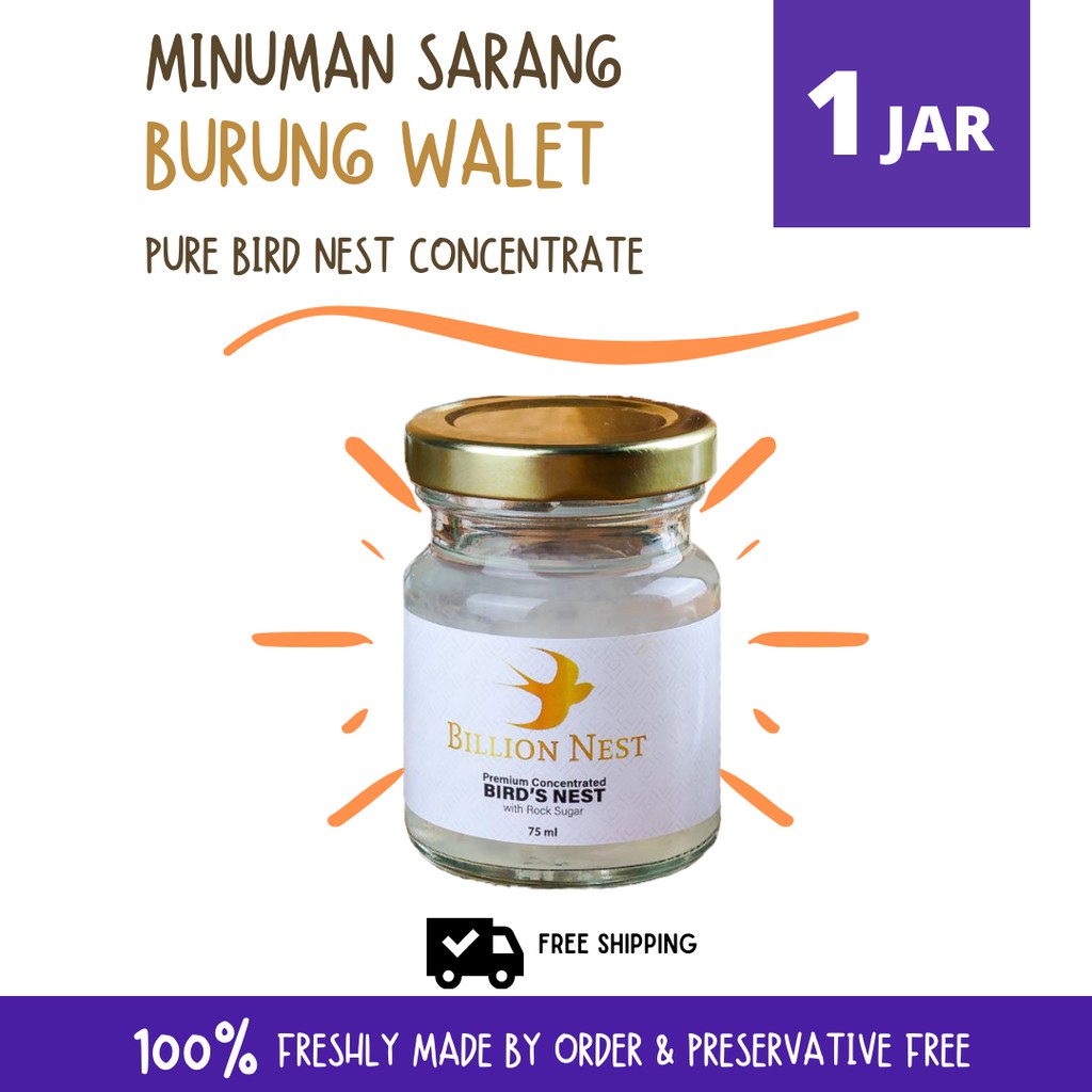 PROMO Billion Nest Bird s Nest Concentrate Minuman  Sarang  