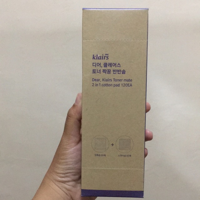 KLAIRS-Dear Klairs Toner Mate 2in1 cotton pad