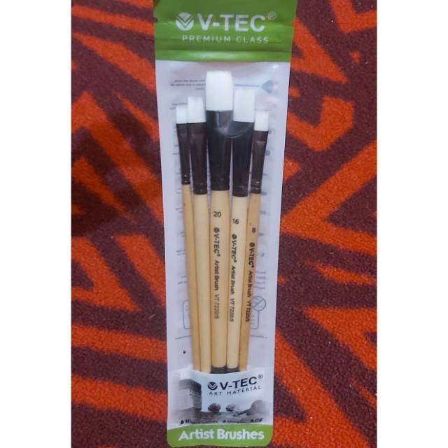 

V-Tec Artist Brush VT7220 isi 5 / Kuas Lukis set 5