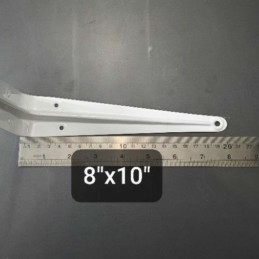 Siku rak L 8&quot;x 10&quot; Putih / Shelf Bracket White Harga Per Pcs (A155)