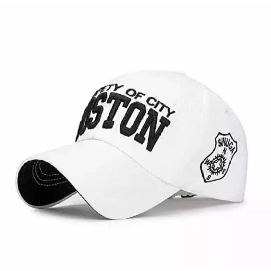 TOPI BASEBALL CAPS BOSTON DISTRO/ ORIGINAL/ PREMIUM/ TOPI BASEBALL BORDIR COMPUTER TERBARU COD