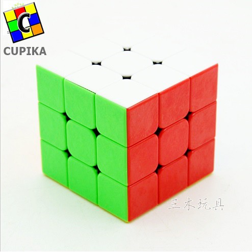 Rubik 3x3 Shengshou Gem Stickerless Gripproof antiselip Mainan Anak