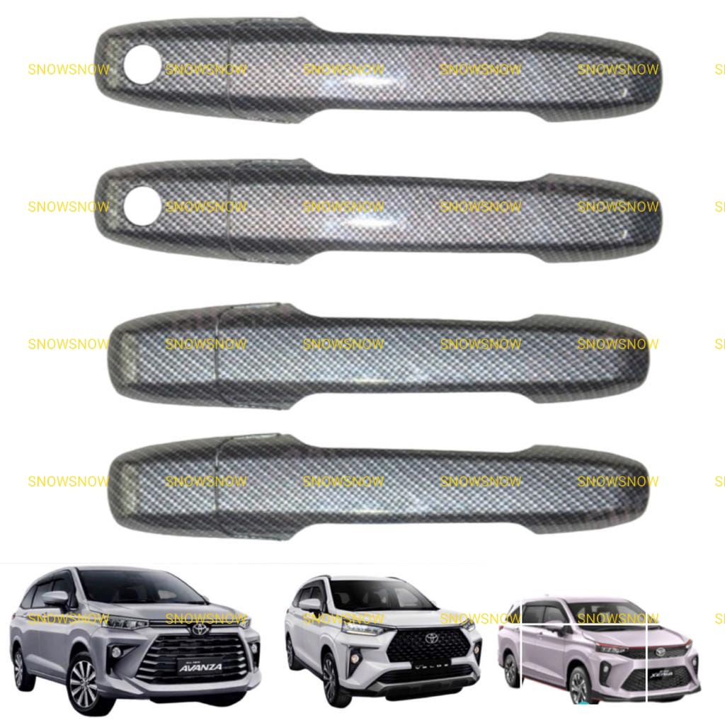 Cover Handle Avanza Xenia Veloz 2021 2022 UP No Smartkey Carbon