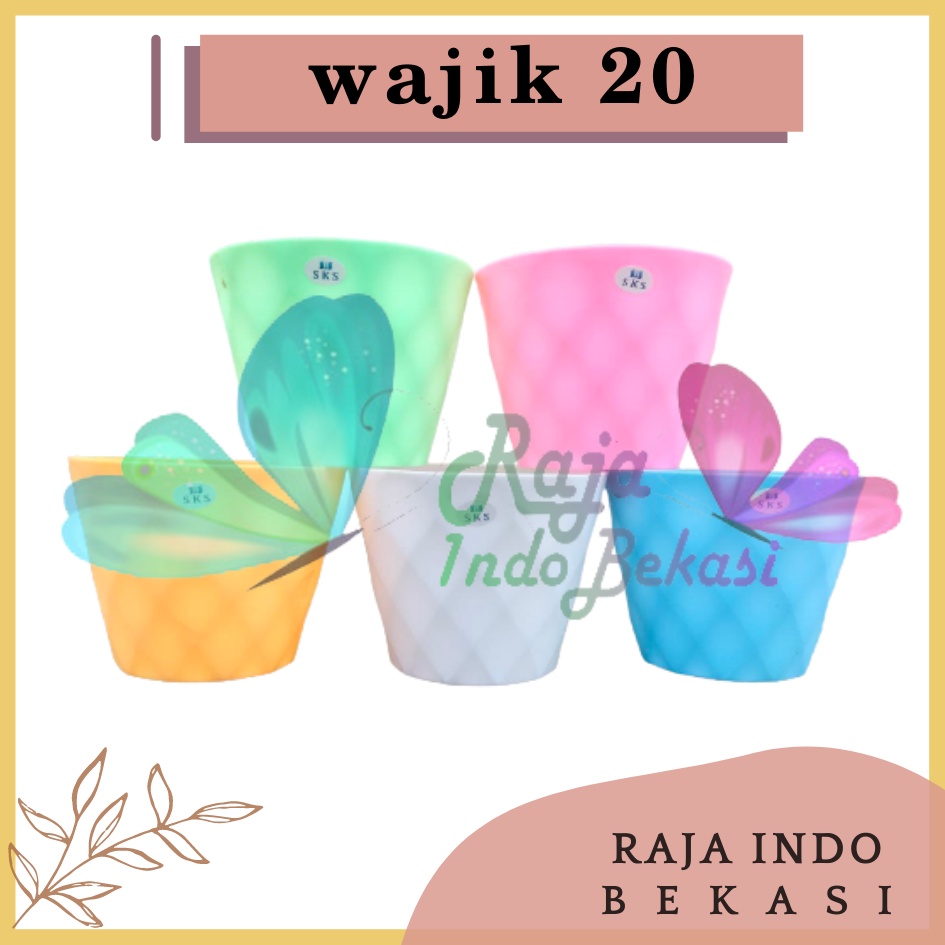 POT WAJIK 20 MADU DIAMOND 20 PUTIH HIJAU PINK ORANGE BIRU POT TAWON DIAMOND 17,5 CM POT DIAMOND 20