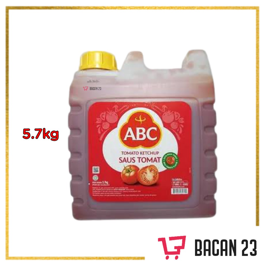 ABC Saus Tomat Jergen (5,7kg) / Sambal Tomat Jerigen /  Bacan 23 - Bacan23