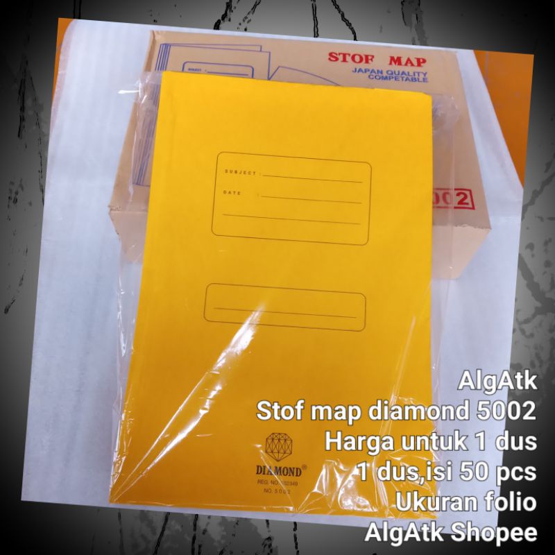 

Stof map folio diamond 5002 isi 50 pcs kuning tua