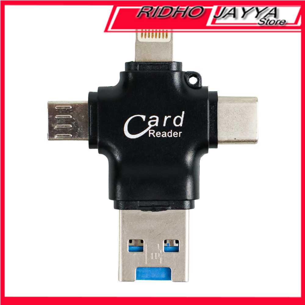 Y-DISK OTG Card Reader 4 in 1 Lightning+Micro USB+USB Type C CR125
