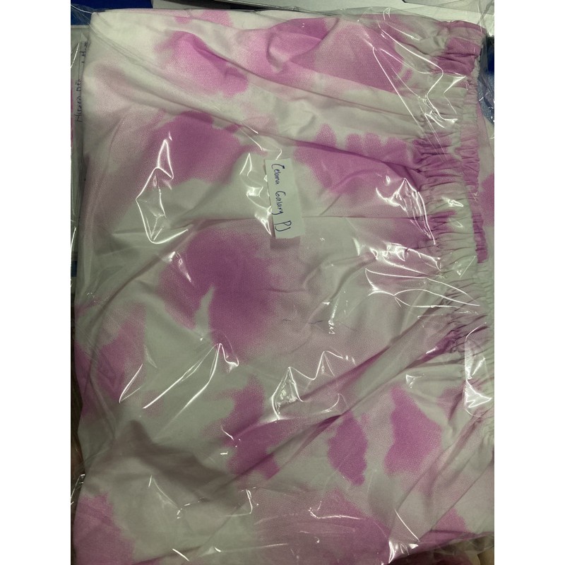 Set Tie Dye - Galaxy Shortsleeve Set / Baju Tidur /Daily Set-CELANA PJ PINK
