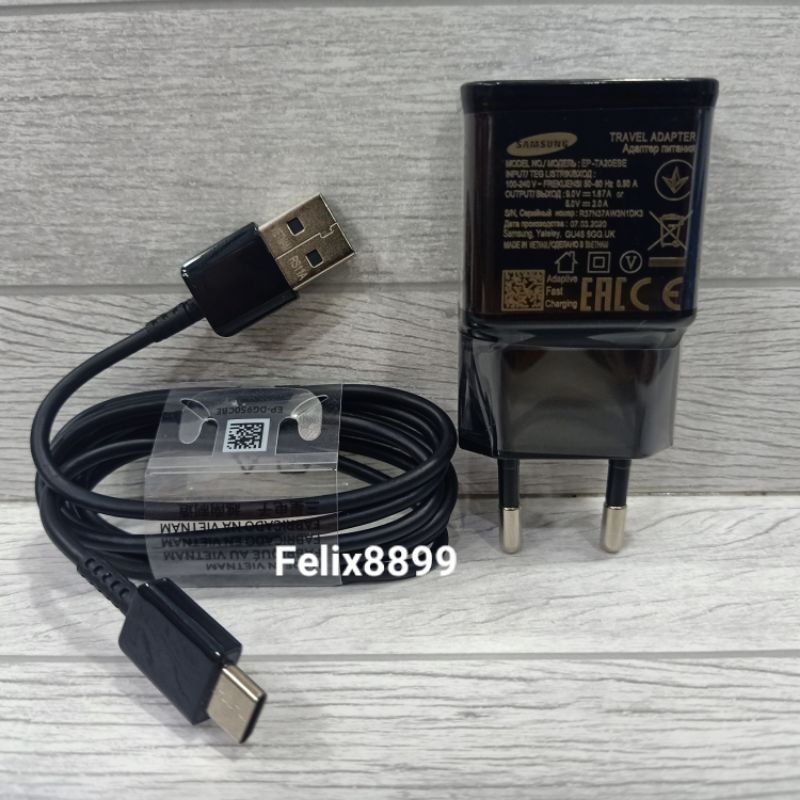 Charger Samsung Galaxy A50S A30S A51 Original 100% 15W USB Type C Fast Charging