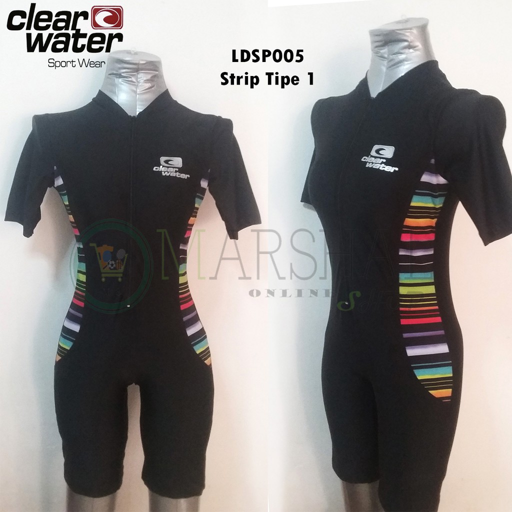 Clear Water Baju Renang Wanita Lengan Pendek LDSP005 Clear Water Baju Renang Wanita Lengan Pendek LDSP005