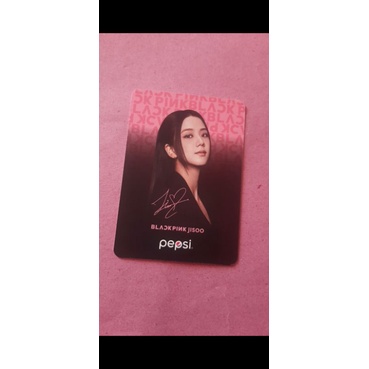 PHOTOCARD BLACKPINK X PEPSI OFFICIAL - Jisoo