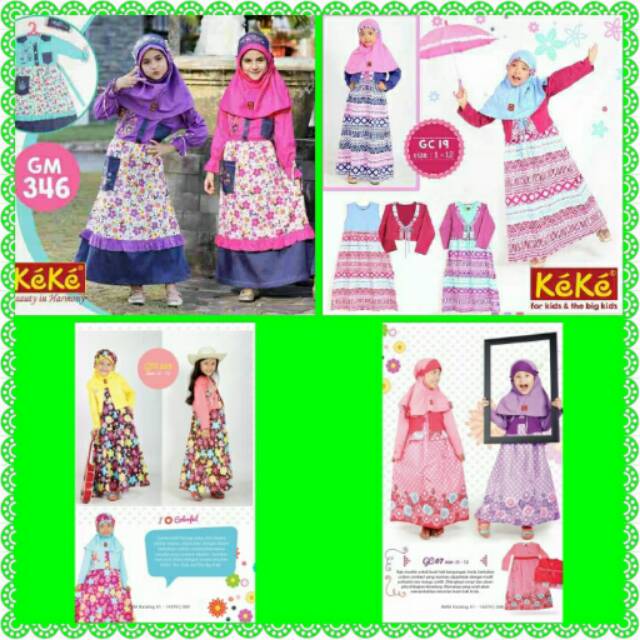 Gamis anak keke/baju muslim anak keke