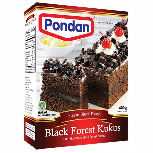 Pondan Black Forest Kukus 400gr