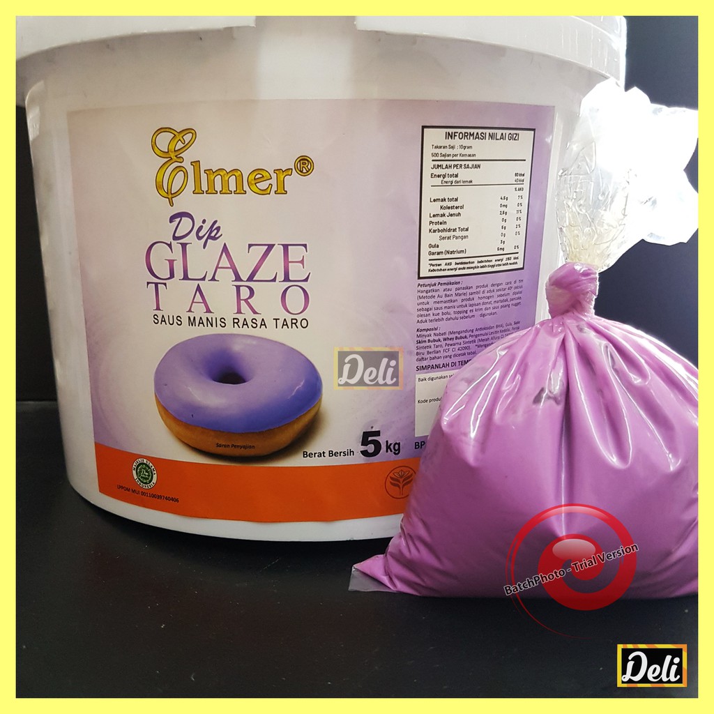 

Elmer Dip Glaze Taro Selai Taro / Selai Talas Repack Timbangan (250gr, 500gr)