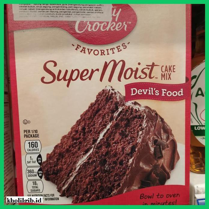 

Redwop-Gnikab- Betty Crocker Cake Mix Devil Food 432Gr -Hallall.