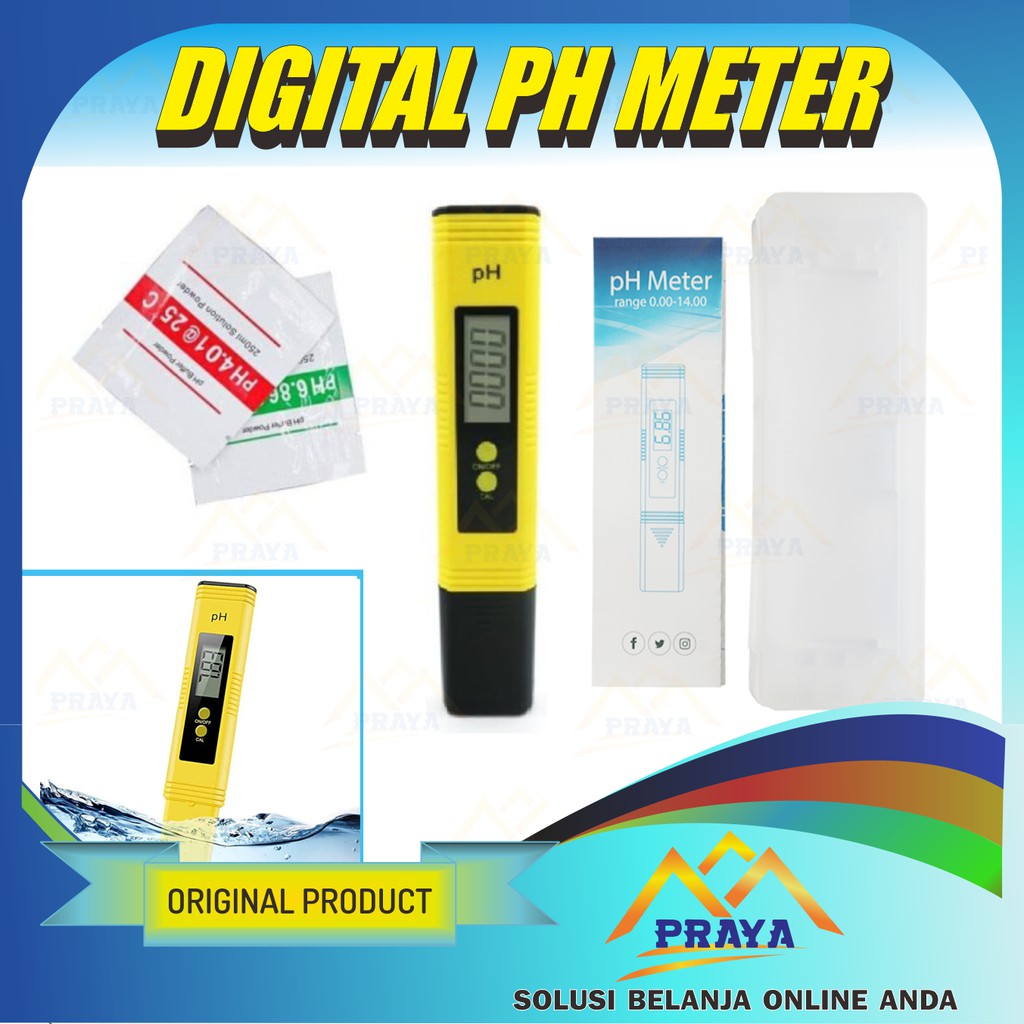 PH METER DIGITAL TESTER UKUR ASAM BASA KEASAMAN AIR CAIRAN LIQUID