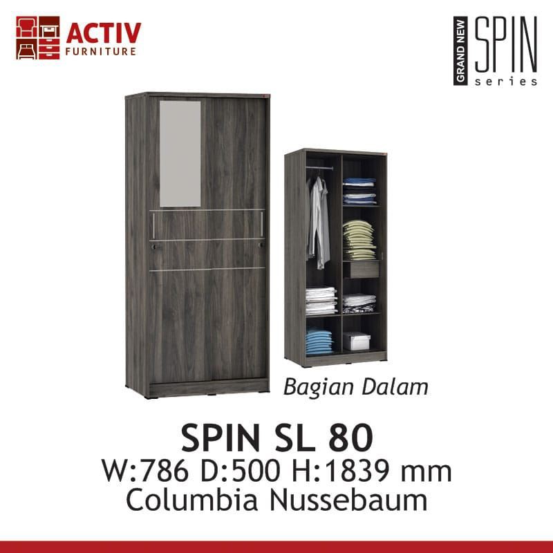 LEMARI SLIDING SPIN SL 80 ACTIV