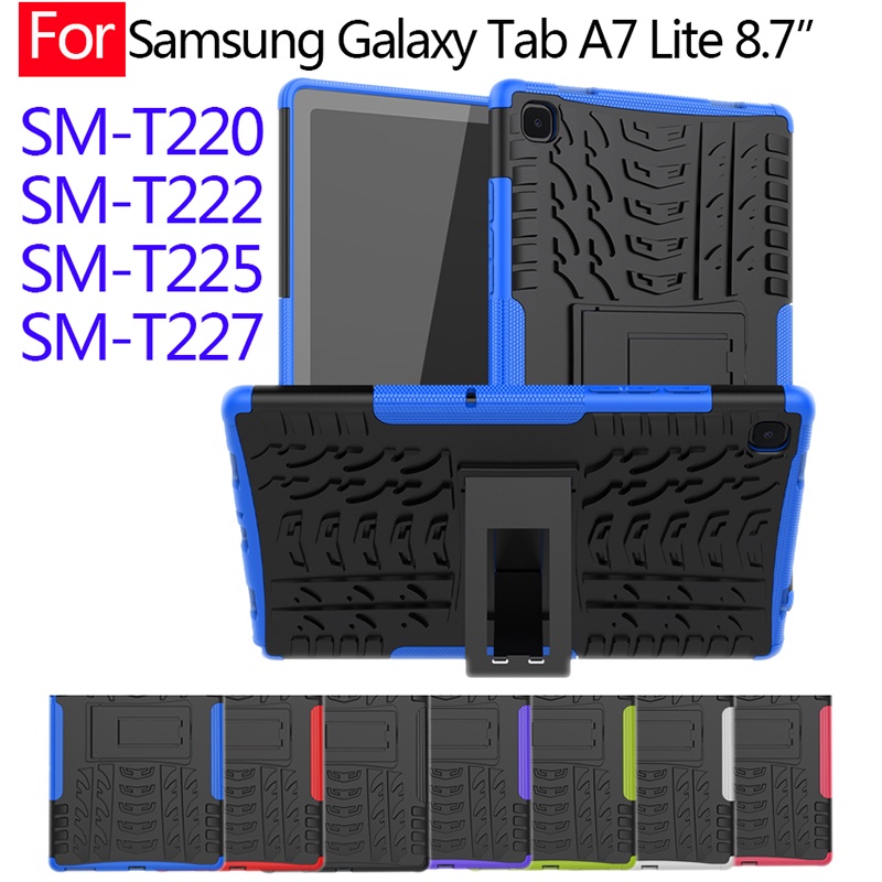 Casing Armor TPU + PC Shockproof + Kickstand Untuk Samsung Galaxy Tab A7 Lite 8.7 &quot;SM-T220 SM-T225