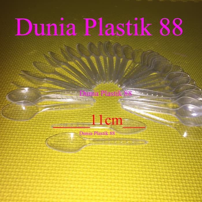 Jual Harga Pc Sendok Teh Stg Cm Plastik Bening Transparan Kecil