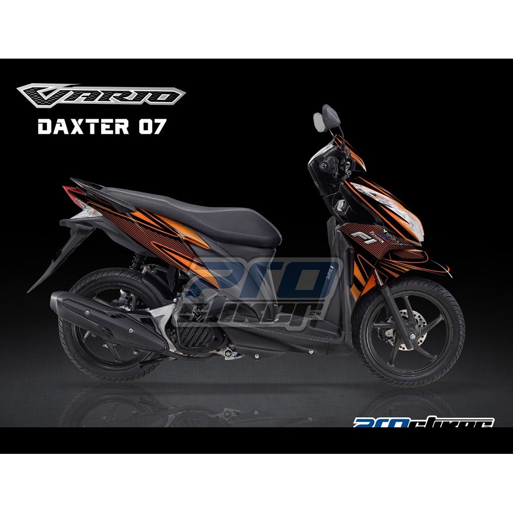 Jual ORANYE Striping Modif Vario 125 FI Motif Simple DAXTER PROSTIKER SEMUA SIAP KIRIM Indonesia Shopee Indonesia