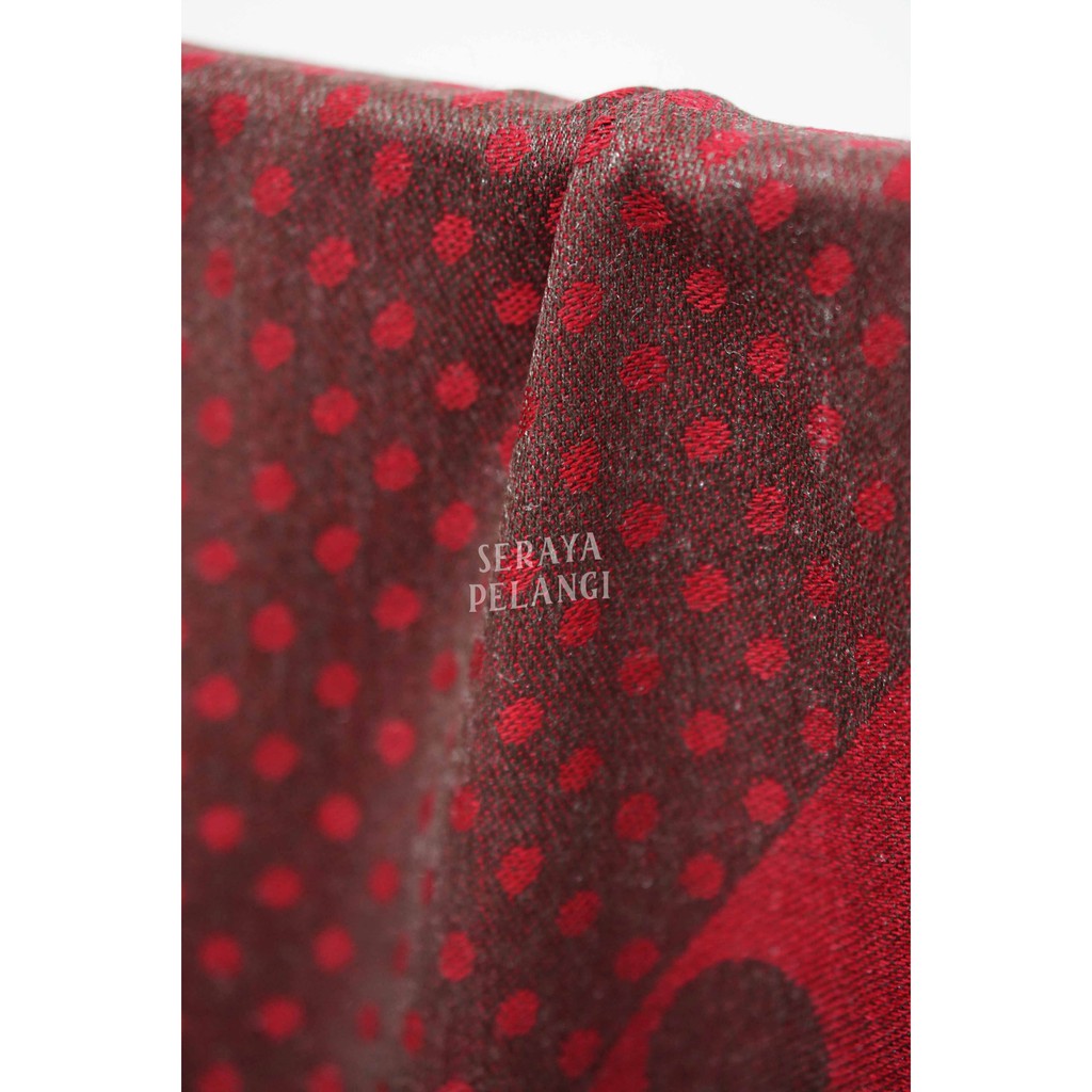 Pashmina Cashmere Motif A09 | Polkadot | Selendang | Scarf | Syal | Shawl | Pasmina | Souvenir | Hadiah Ulang Tahun | Birthday Gift | Aksesoris Fashion Wanita | Premium Import Quality | Grosir Murah | Luxury Scarf