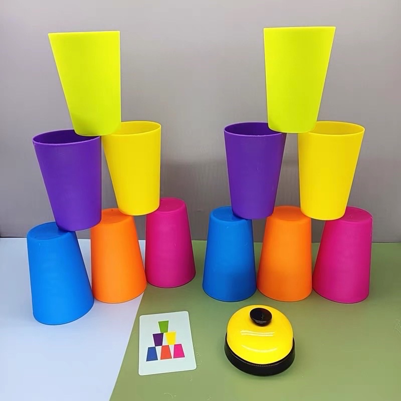 stacking cup battle game mainan adu cepat tumpuk gelas board game