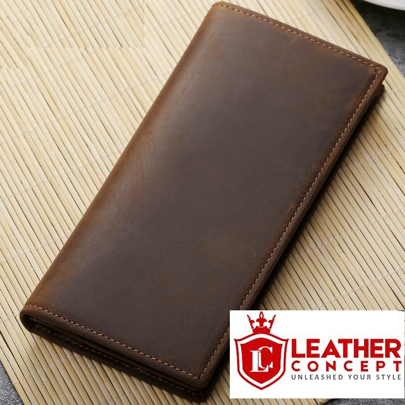 Dompet Pria Kulit Asli Crazy Horse Leather - CAMEL By Napoleon