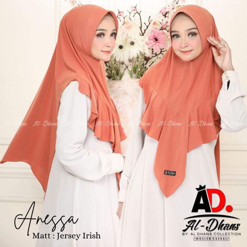 ORI AD HIJAB KHIMAR INSTAN AREESA ANEESA PARI PREMIUM ORIGINAL ALDHANS AL DHANS ANESA JILBAB BERGO KERUDUNG TALI DEPAN REY ALDHANS ARESA AL DHANS JUMBO AREY MURAH XL-5