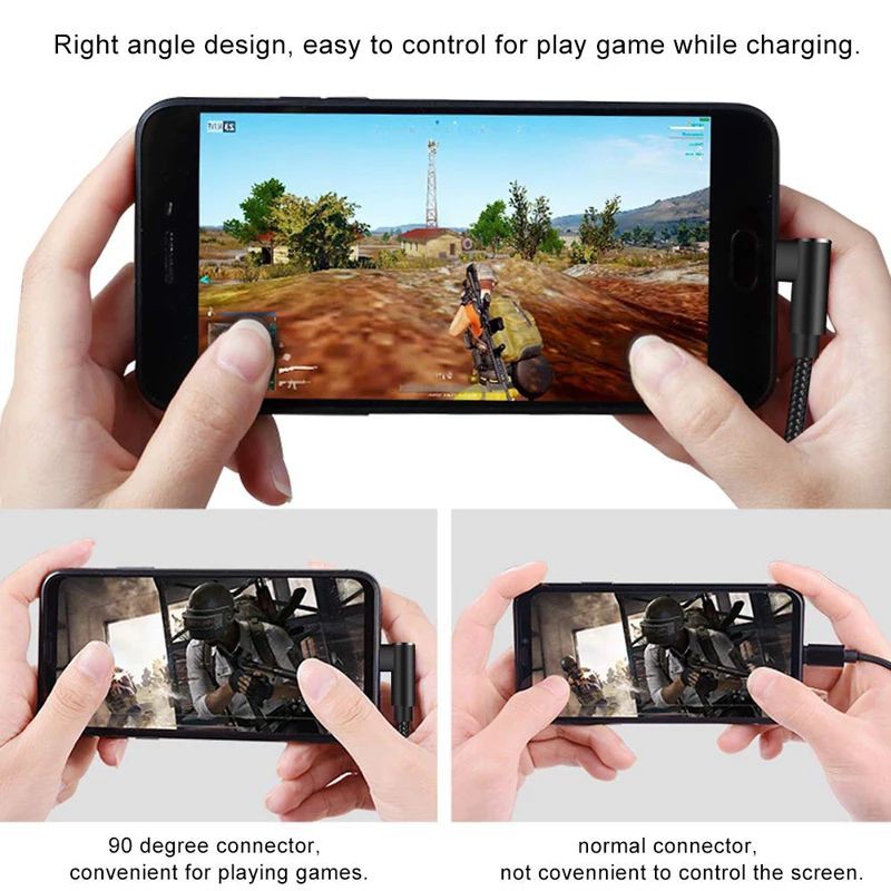 PINZY ORIGINAL Kabel Data Gaming Micro USB Cable Game Pubg FF Mobile Fast Charging