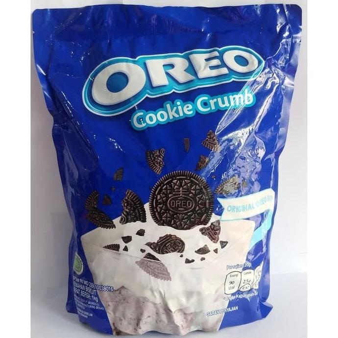 

OREO COOKIE CRUMB ORIGINAL 1 KG / hancur diced remuk kasar MONDELEZ