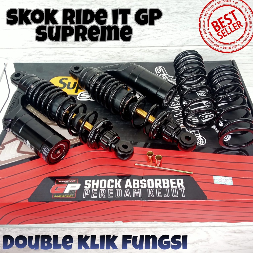 Shockbreker RIDE IT GP SUPREME series copy RCB,Vega,Jupiter,Rxking,tiger ukuran 280 320 340 double k