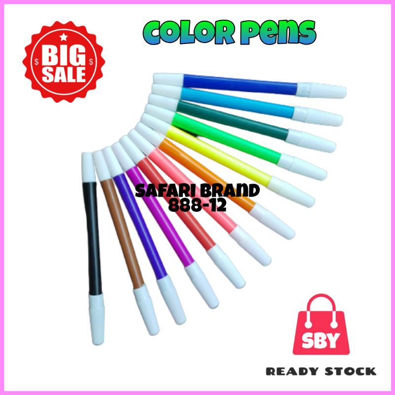 

SPIDOL WARNA COLOR PENS SAFARI 888-12