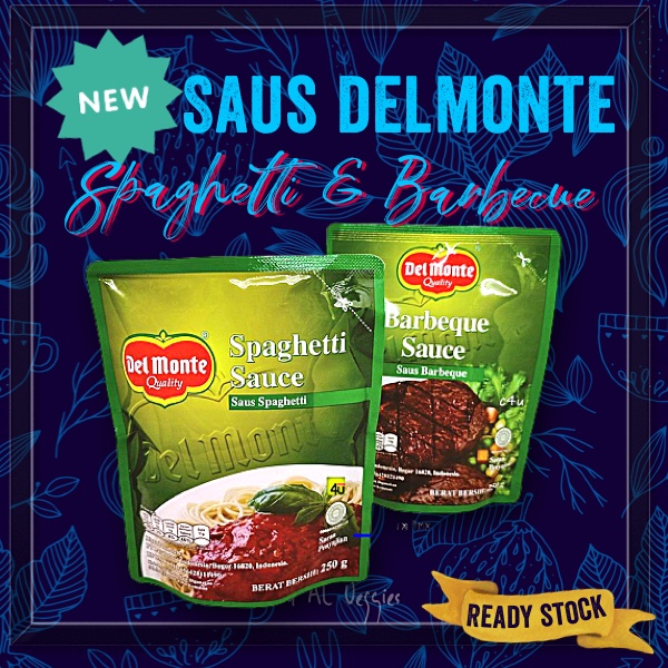 

DELMONTE SPAGHETTI SAUCE, BARBEQUE SAUCE PER POUCH 250 Gr