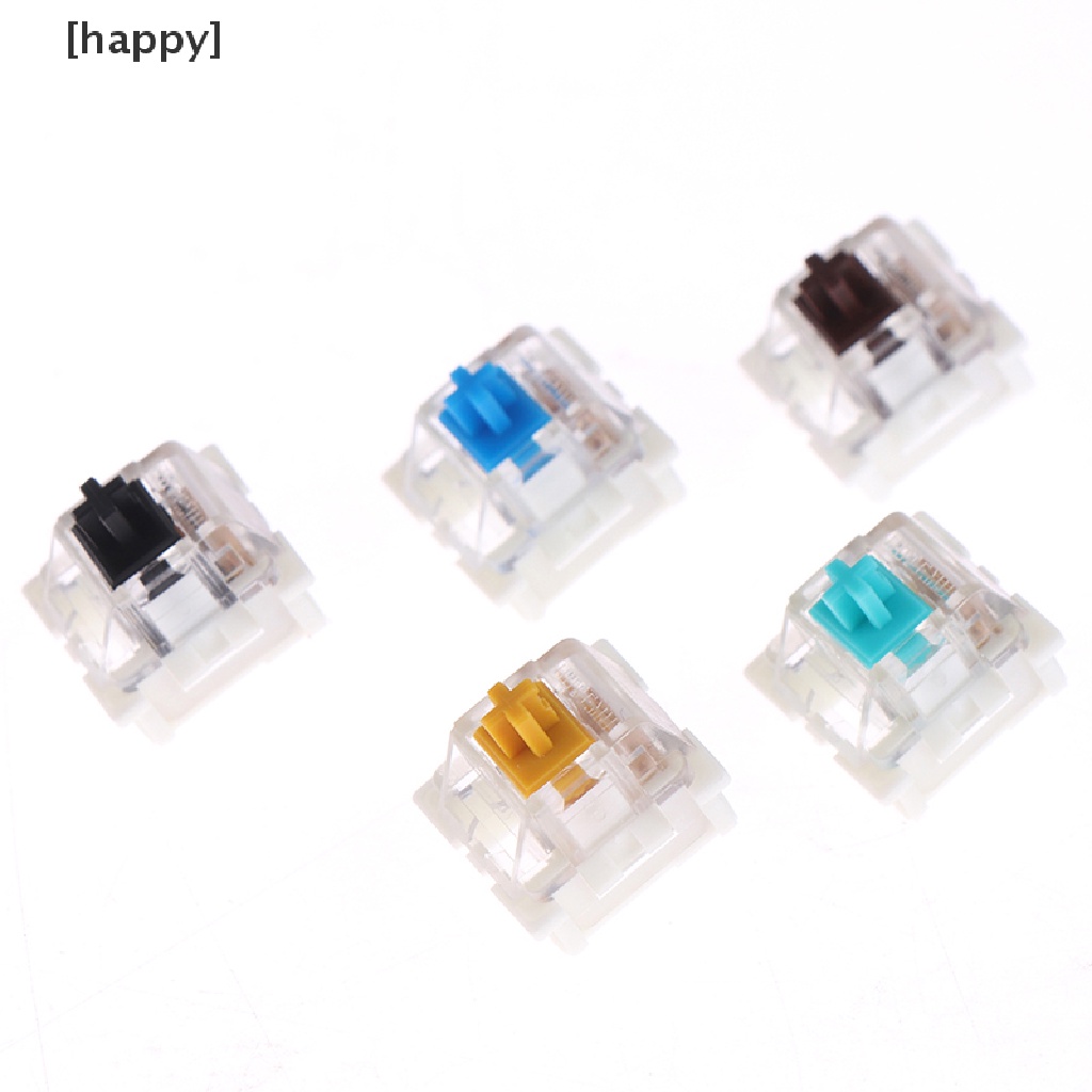 10pcs / Lot Outemu Mx Keyboard Mekanikal 3 Pin Warna Hitam Biru Coklat