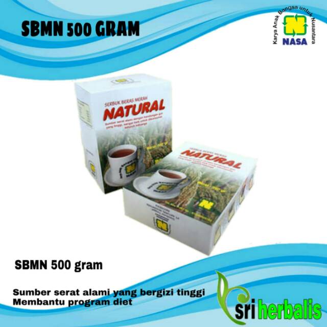 

SBMN Serbuk Beras Merah Natural 500 Gram