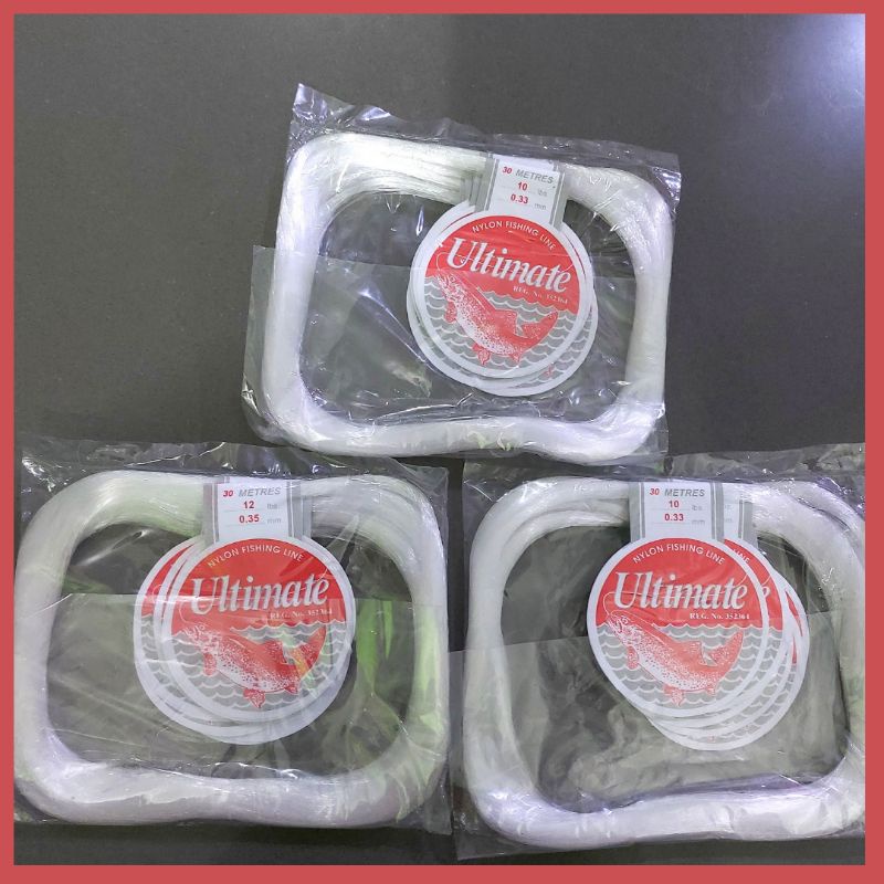 senar ultimate putih 2lb s/d 40lb