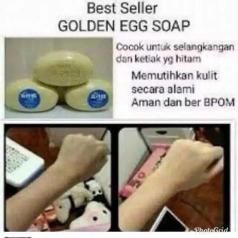 sabun korea telur miracle BPOM golden egg soap pemutih whitening