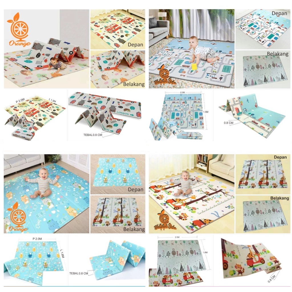 Karpet / Matras / PlayMat Playmet Lipat XPE untuk Bayi