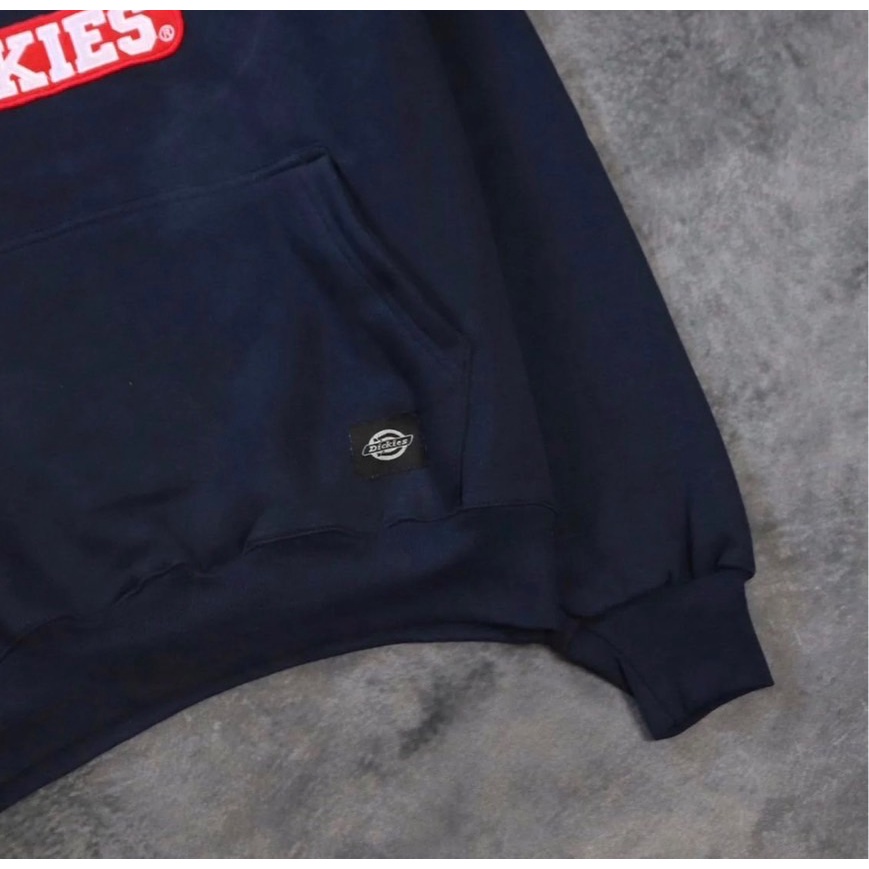 Sweater Dickies Usa Font Red Hoodie pria distro original bahan tebal