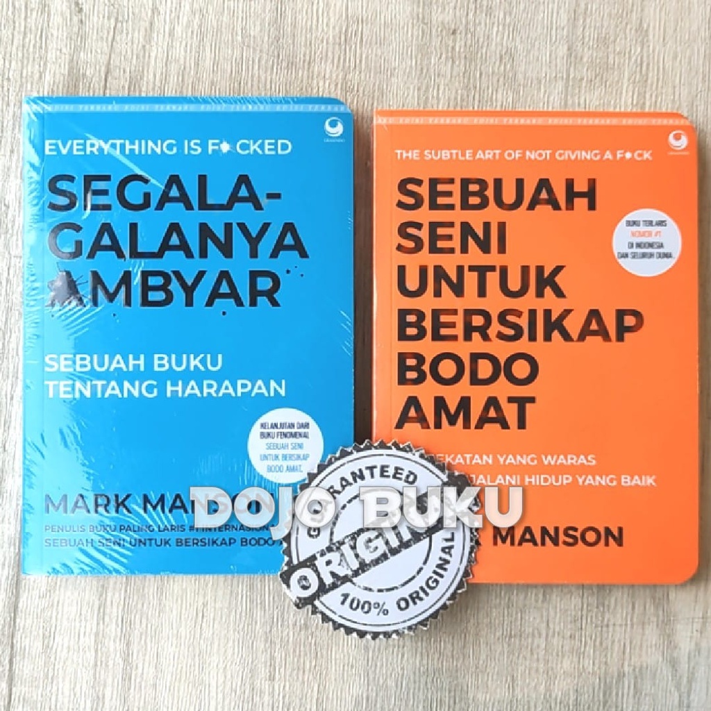 Paket Buku Mark Manson EDISI HANDY Segala-Galanya Ambyar + Bodo Amat