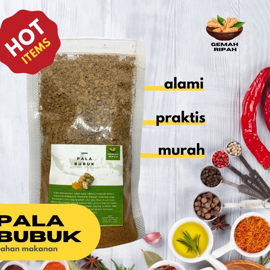 

Pala Bubuk / Ground Nutmeg / Rempah / JSR 100% PREMIUM QUALITY