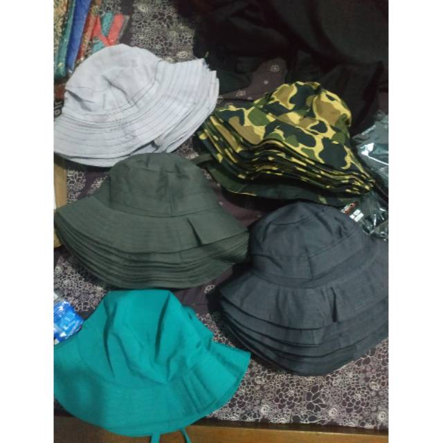 Topi rimba gunung mancing bucket hat murah berkualitas