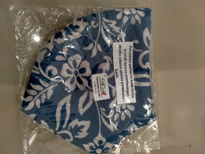 Masker Motif Batik Kain Anak Dan Jumbo Earloop Dan Hijab 3 Lapis (3 Ply)