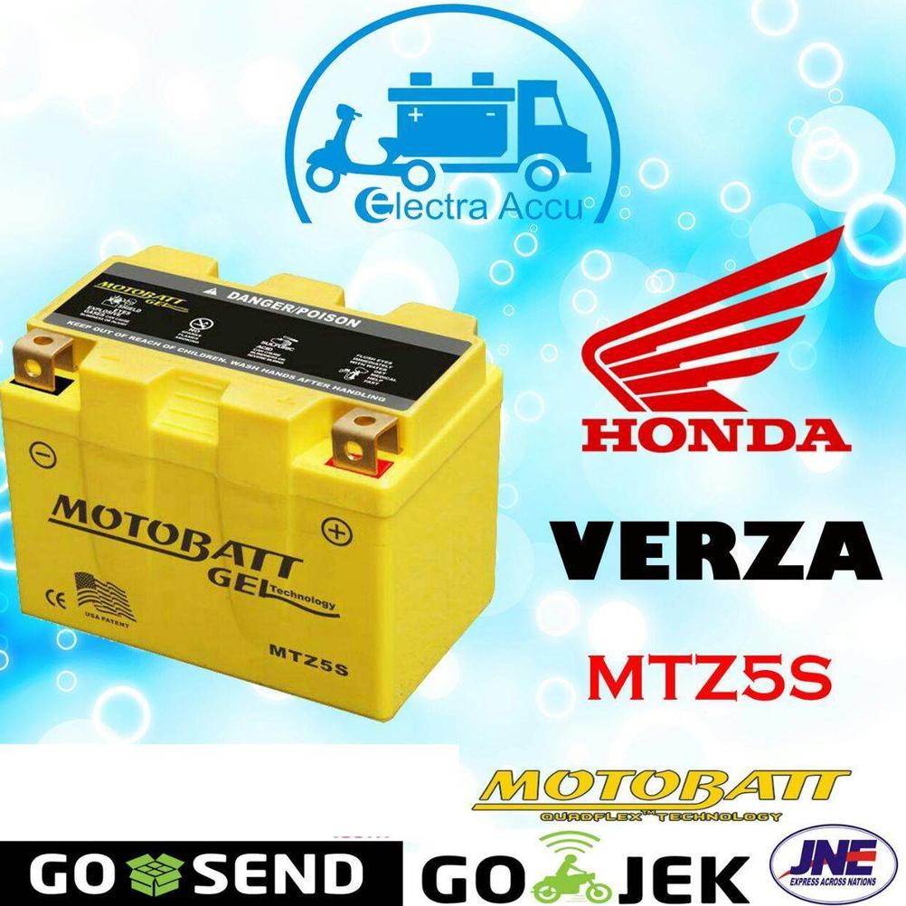 Aki Motor Honda Verza MTZ5S Motobatt Aki Kering