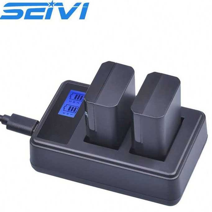 SEIVI Charger Baterai Travel + 2 x Baterai 1180mAh for Sony - NP-FW50