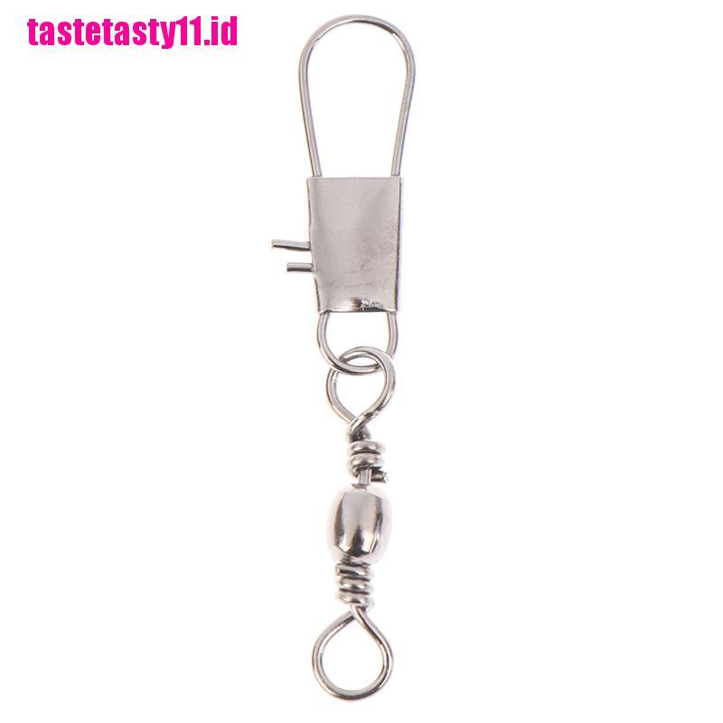 【TTID】Barrel swivels rings fishing line connector with interlock fishing lure