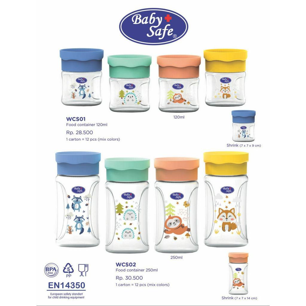 Baby Safe Milk Powder Container Tempat Susu Bubuk Bayi 120ml WCS01