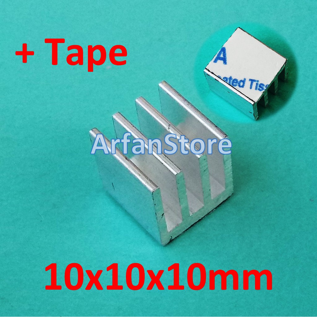 Heatsink 10 x 10 x 10mm Aluminium Radiator Cooling Pendingin Heat Sink