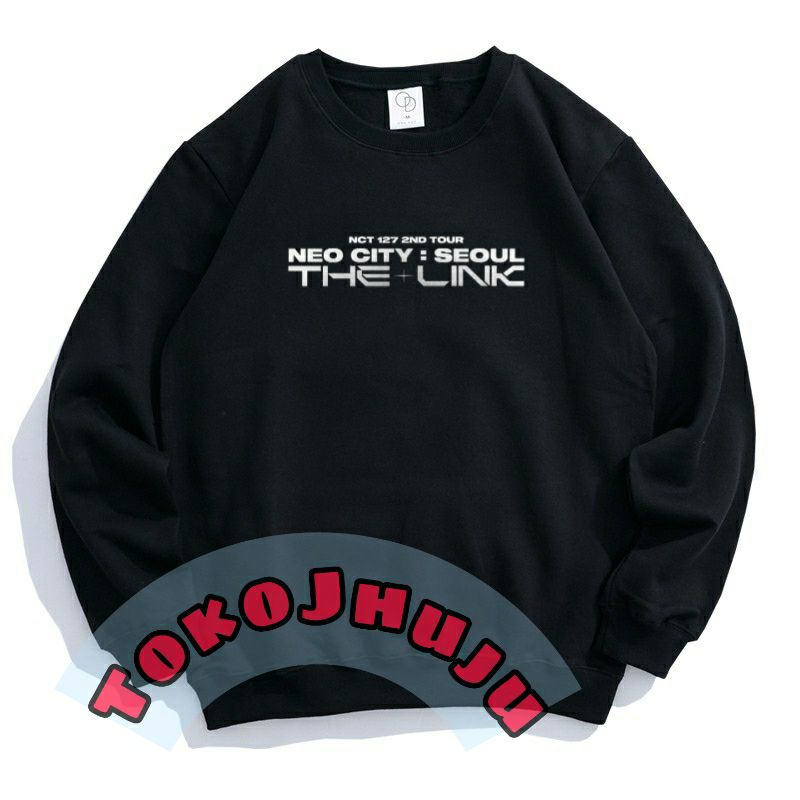 Basic Sweater NCT 128 Neo city Seoul  The link Sablon putih depan